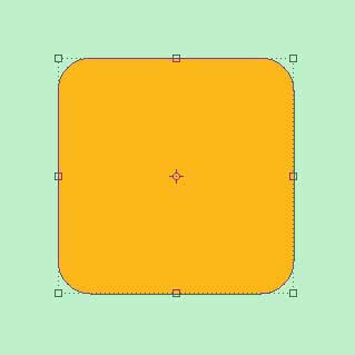 Рисование векторного квадрата с закругленными углами в Photoshop